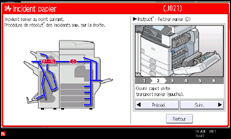 Illustration de l'écran du panneau de commande