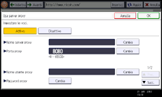 Illustrazione schermata pannello di controllo
