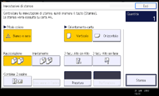 Illustrazione schermata pannello di controllo