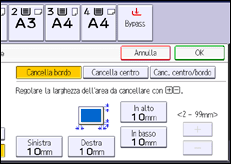 Illustrazione schermata pannello di controllo