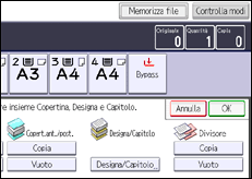 Illustrazione schermata pannello di controllo