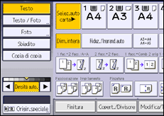 Illustrazione schermata pannello di controllo
