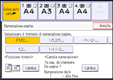 Illustrazione schermata pannello di controllo