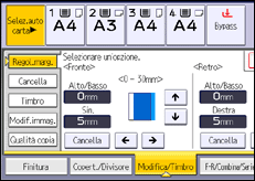 Illustrazione schermata pannello di controllo
