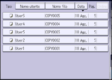 Illustrazione schermata pannello di controllo
