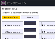 Illustrazione schermata pannello di controllo