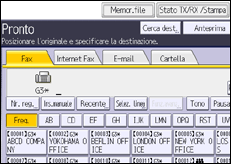 Illustrazione schermata pannello di controllo
