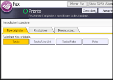 Illustrazione schermata pannello di controllo