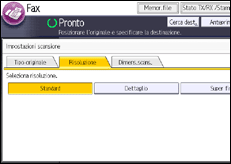 Illustrazione schermata pannello di controllo
