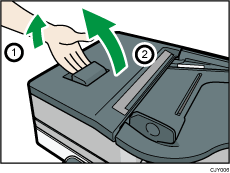 Illustrazione alimentatore automatico originali (ADF)