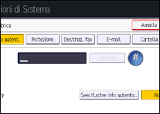 Illustrazione schermata pannello di controllo