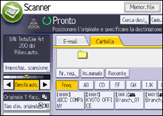 Illustrazione schermata pannello di controllo