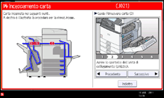 Illustrazione schermata pannello di controllo