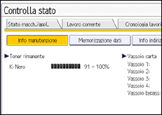 Illustrazione schermata pannello di controllo