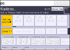 Schermafbeelding bedieningspaneel