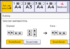 Schermafbeelding bedieningspaneel
