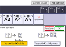 Schermafbeelding bedieningspaneel