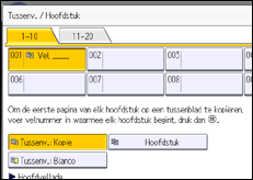 Schermafbeelding bedieningspaneel