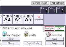 Schermafbeelding bedieningspaneel