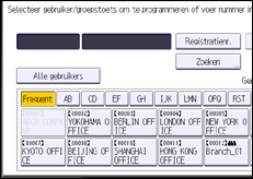 Schermafbeelding bedieningspaneel