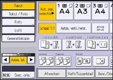 Schermafbeelding bedieningspaneel
