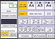 Schermafbeelding bedieningspaneel