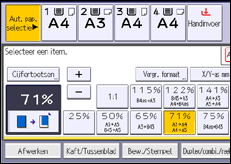 Schermafbeelding bedieningspaneel
