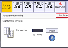 Schermafbeelding bedieningspaneel