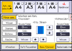 Schermafbeelding bedieningspaneel