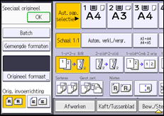 Schermafbeelding bedieningspaneel