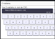 Schermafbeelding bedieningspaneel