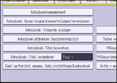 Schermafbeelding bedieningspaneel