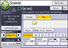 Schermafbeelding bedieningspaneel
