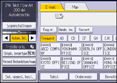 Schermafbeelding bedieningspaneel