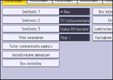 Schermafbeelding bedieningspaneel