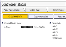 Schermafbeelding bedieningspaneel