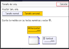 Ilustración de la pantalla panel de mandos