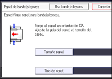 Ilustración de la pantalla panel de mandos