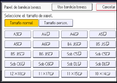 Ilustración de la pantalla panel de mandos