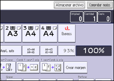Ilustración de la pantalla panel de mandos