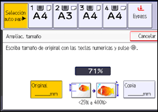 Ilustración de la pantalla panel de mandos