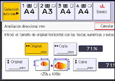 Ilustración de la pantalla panel de mandos