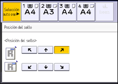 Ilustración de la pantalla panel de mandos