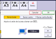 Ilustración de la pantalla panel de mandos