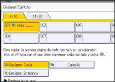 Ilustración de la pantalla panel de mandos