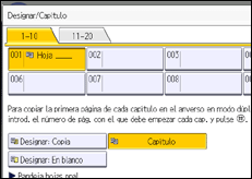 Ilustración de la pantalla panel de mandos