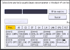Ilustración de la pantalla panel de mandos