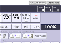 Ilustración de la pantalla panel de mandos