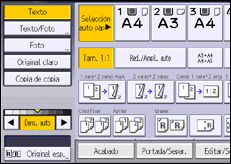 Ilustración de la pantalla panel de mandos