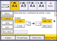 Ilustración de la pantalla panel de mandos